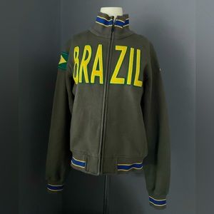 VINTAGE ● Kappa Brazil Zip Up Jacket